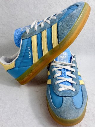 Zapatillas Adidas Gazelle Azul y Amarillo