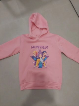 Sudadera Huntrix Rosa Talla 8 años