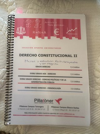 Resumen derecho constitucional II