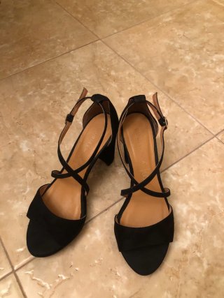 Sandalias de tacón negras Daniela & Vega