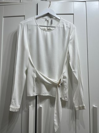 Blusa Stradivarius Blanca Talla S