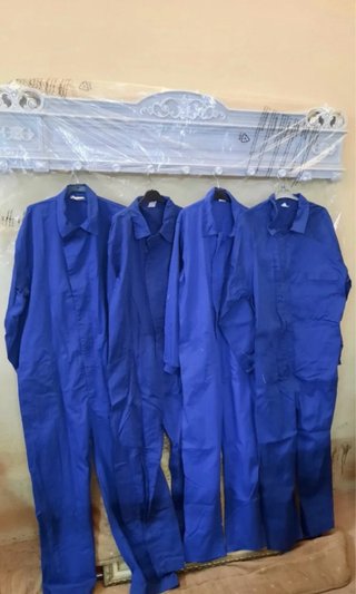 4 Monos de Trabajo Azules Tallas 62/58/50