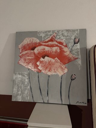 Cuadro de Flores Rojas