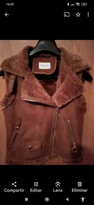 Chaleco Z.DESIGN Marrón Talla XS