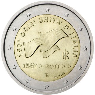 MONEDA CONMEMORATIVA 2€ ITALIA 2011. UNIFICACIÓN