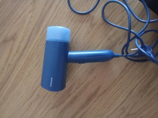 Plancha vertical Philips azul