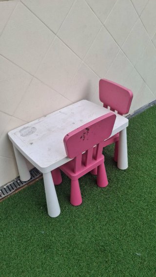 Set Mesa y 2 Sillas IKEA Mammut