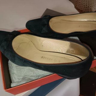 Zapatos de Ante Negros Rebeca Sanver Talla 38