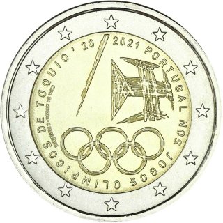 MONEDA CONMEMORATIVA 2€ PORTUGAL 2021 JUEGOS TOKIO