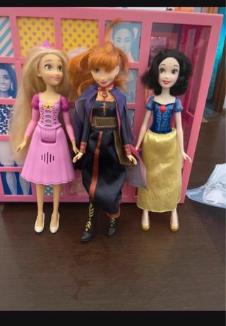 Lotto 3 Bambole Principesse Disney