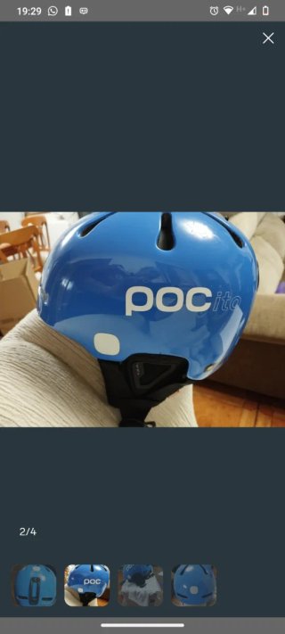 Casco de esquí POC Pocito azul