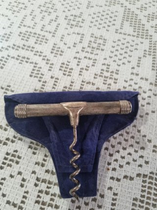 Cavatappi vintage placcato in argento