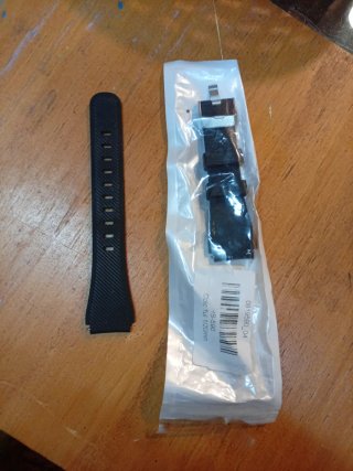 Correa de Reloj de Silicona Negra