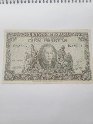 Billete 100 Pesetas Banco de España 1940