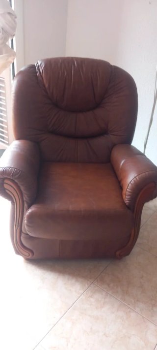 Sillón de Piel Marrón