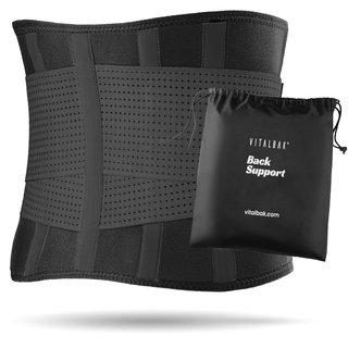 Faja Lumbar Ajustable con 4 Varillas Soporte