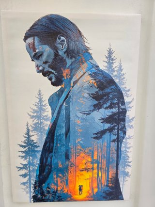 Tableu/Quadro Jhon Wick 40X60CM Cuadro