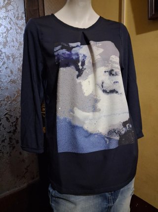 Camiseta de manga 3/4 con estampado Frontal