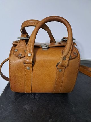 Borsa bauletto vintage in cuoio stile Boho