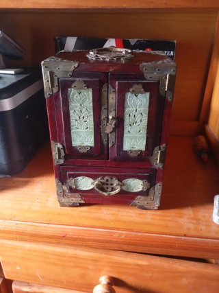 Joyero Chino Antiguo de Madera