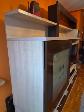 Mueble de Salón con Vitrina