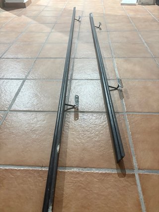 Juego de 2 Barandillas Metálicas para Escalera