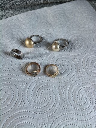 Lote de 5 anillos vintage