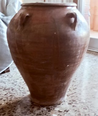 Tinaja de Barro Antigua Rústica 50 cm