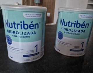 2 Botes vacíos Nutribén Hidrolizada 1