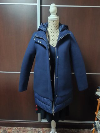 Chaquetón Benetton Azul Talla M