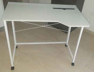 Mesa de escritorio plegable blanca (NO ENVÍO)
