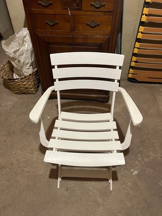 Silla de plástico blanca 2 unidades