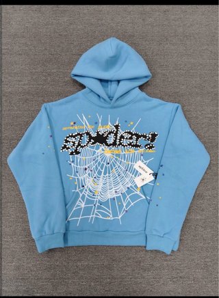 Sudadera Spider Azul con Capucha