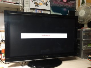 Televisión Panasonic Negra plasma 42 pulgadas