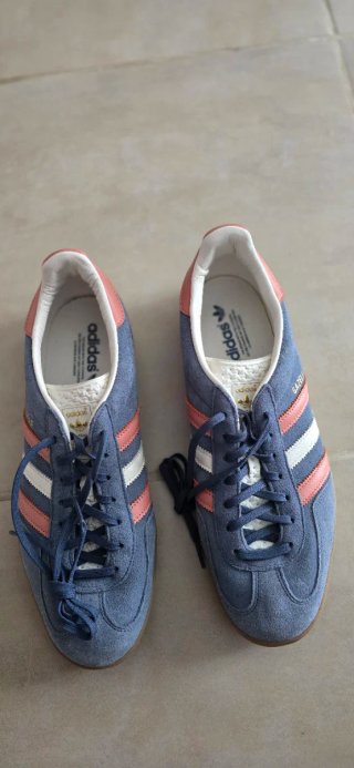 Zapatillas Adidas Gazelle Azul y Rosa
