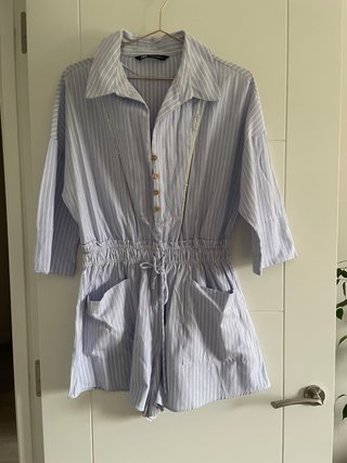 Mono corto Zara azul oxford