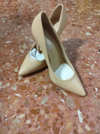 Zapatos de Tacón beige