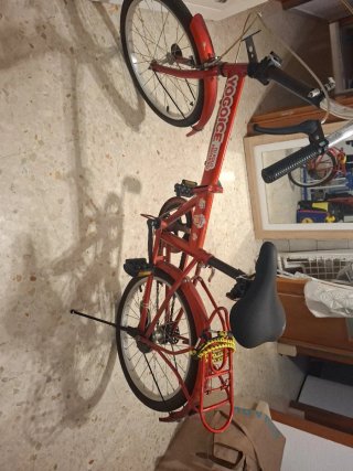 Bicicleta Plegable Roja
