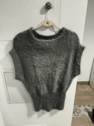 Jersey sin mangas gris