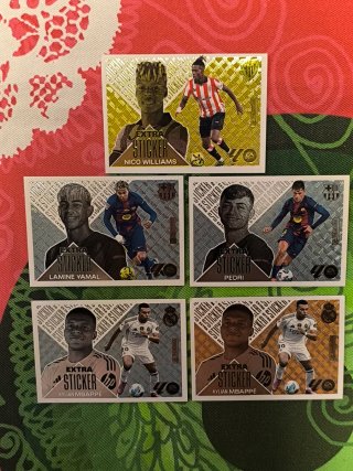 Lote 5 Cromos Extra Sticker LaLiga
