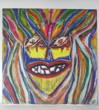 Pintura Original Máscara Pop