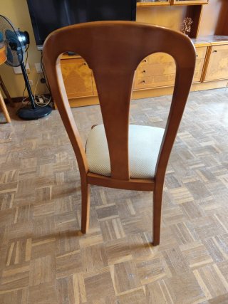 Set de 6 Sillas de Madera Maciza