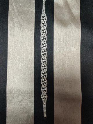 Cinturón de mujer plateado