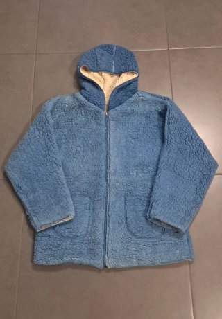 Abrigo Reversible de Borreguito Azul