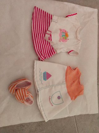 Set de 2 Vestidos y Zapatos para Nenuco