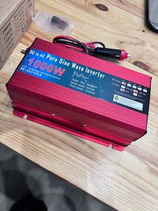 Inversor De Corriente Onda Pura 1000W 12V A 220V
