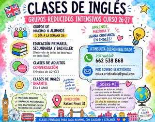 Clases particulares de inglés las águilas / aluche