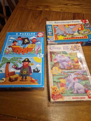 Lote de 3 Puzzles Infantiles