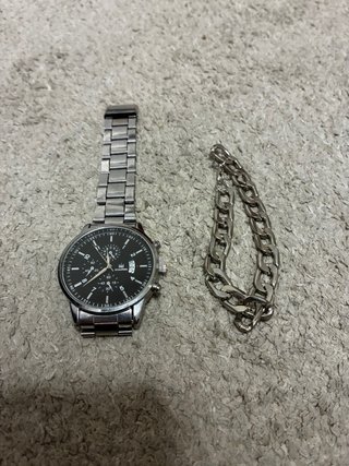 Reloj y Pulsera SHAARMS Plateados