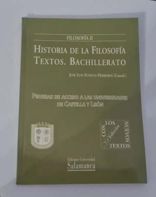 Historia de la filosofía: textos : Bachillerato...